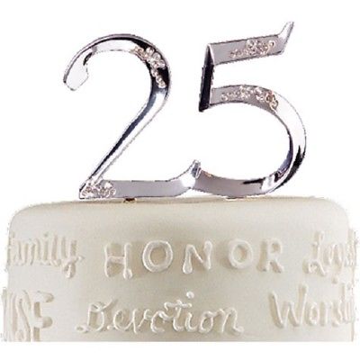 Wilton - Anniversary Pick - 25th - Silver
