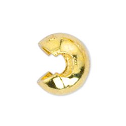 Beadalon - Crimp Covers - 7 mm (.276 in) - Gold Color -16 pc