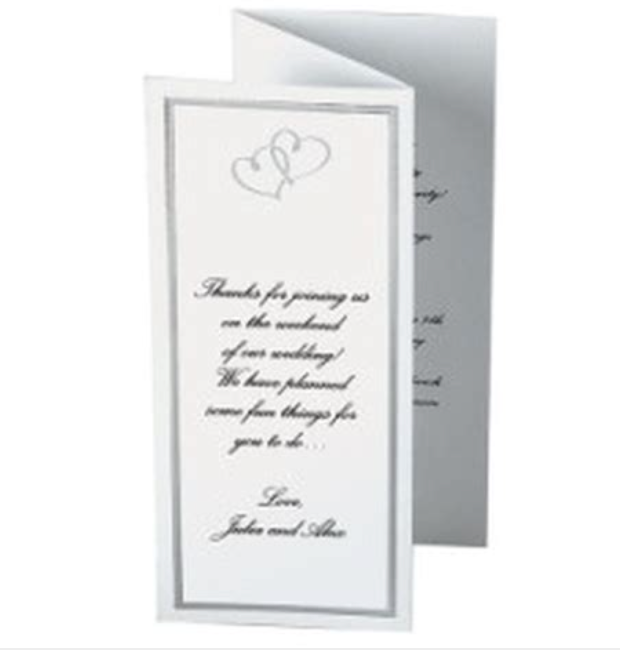 Wilton - Print-Your-Own - Trifold Programs - Sweethearts - 50 Programs