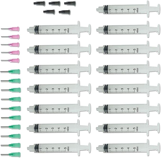 BeadSmith - CrystalFX Glue Syringes with Tips for Gem-Tac, 15 pack