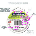 7 Strand Bead Stringing Wire, .024 in / 0.61 mm, Gold Color, 30 ft / 9.2 m