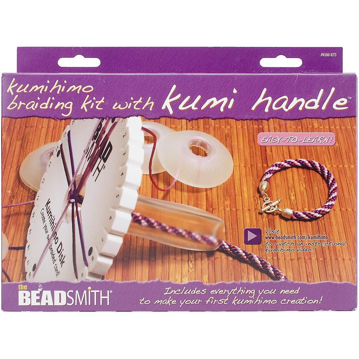 Beadsmith - Kumihimo Braiding Kit - with Handle