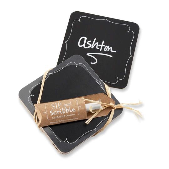 Kate Aspen - Sip And Scribble Chalkboard Coasters (Set Of 4)