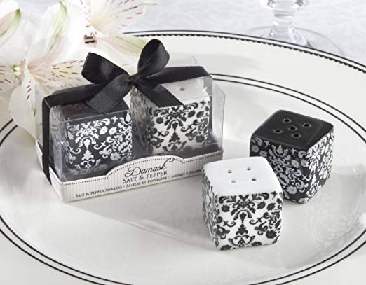 Kate Aspen – Damask - Ceramic Salt Pepper Shaker