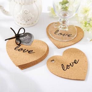 Kate Aspen - Heart Cork Coaster (Set of 4)