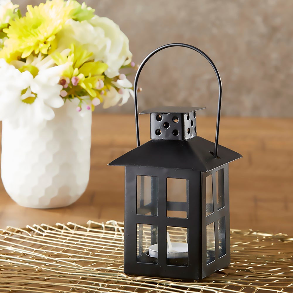 Kate Aspen - Luminous Black Mini - Lantern Tea Light Holder