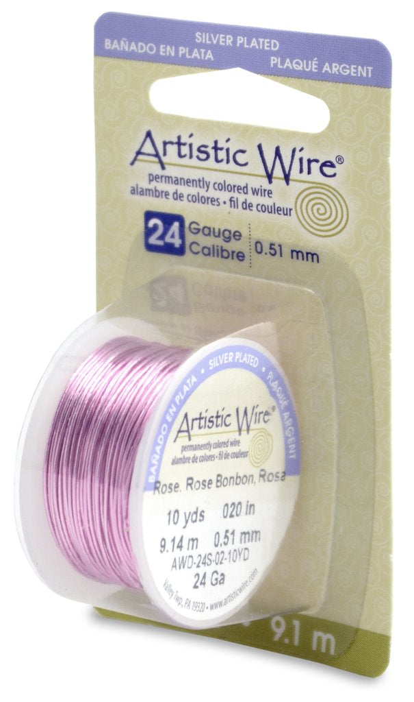 Artistic Wire - 24 Gauge 10yd - Rose (.51mm)