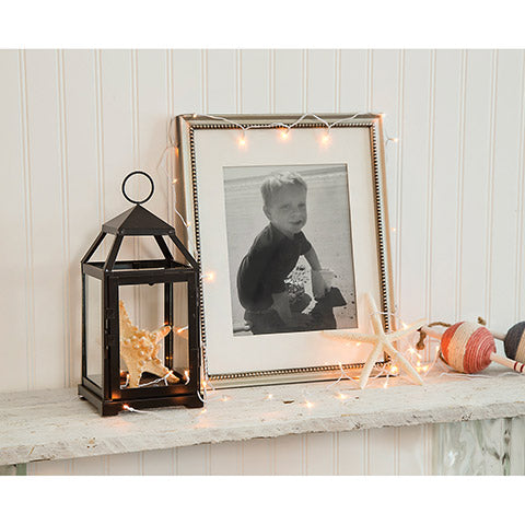 Darice - Deco Light Set With Battery Pack - 20 Clear Teeny Bulbs - White Cord