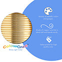 ColourCraft Wire, 16 Gauge 0.051 in / 1.30 mm, Gold Color Silver Plated Tarnish Resistant, 2.1 m / 2.3 yd coil