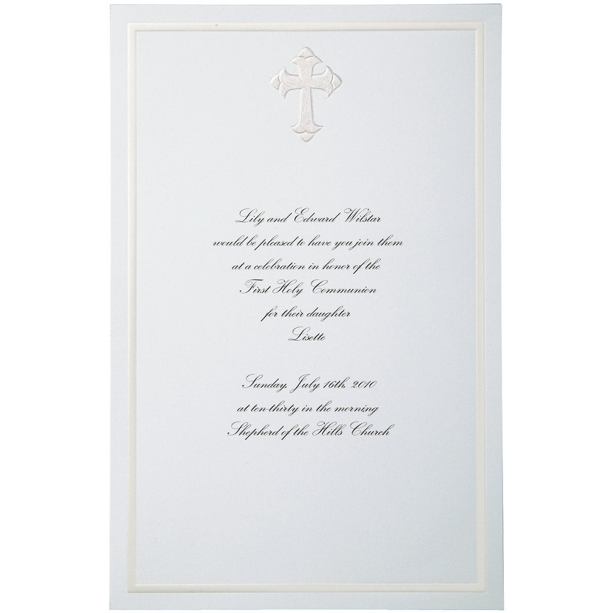 Wilton - Invitation Kit - Print your own - Faith - Set of 12