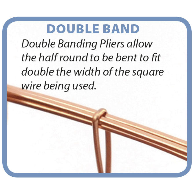 Wire Banding Pliers, Double Band, 2 X 22 & 2 X 24 gauge, Stainless Steel Construction
