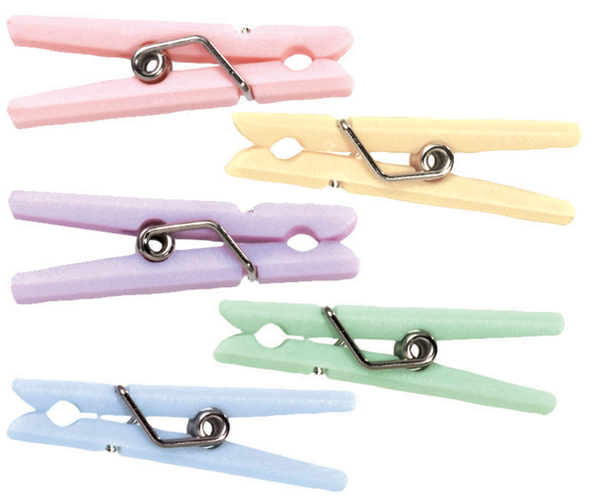 Wilton Party Favors 20/Pkg-Mini Pastel Clothespins