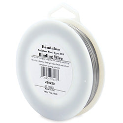 Stainless Steel Binding Wire, .025 in / 0.63 mm, Type 304 Stainless Steel, 8 oz / 227 g, approx. 297 ft / 90.5 m