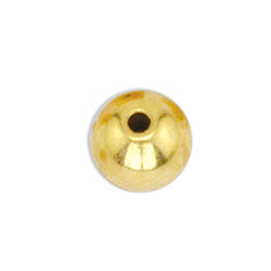 Memory Wire End Caps, 5 mm / .197 in, Round, Gold Color, 144 pc