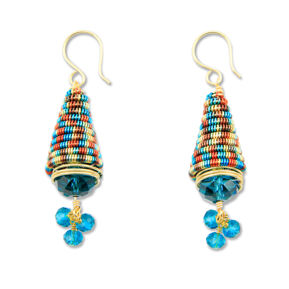 Conetastic Accessory, Bead Cap Set, 3 Cone Shape 10 mm, 13 mm, 15 mm / 0.39 in, 0.51 in, 0.59 in,; 2 Bowl Shape 10 mm, 12 mm / 0.39 in, 0.47 in, 1 Attachment Stem