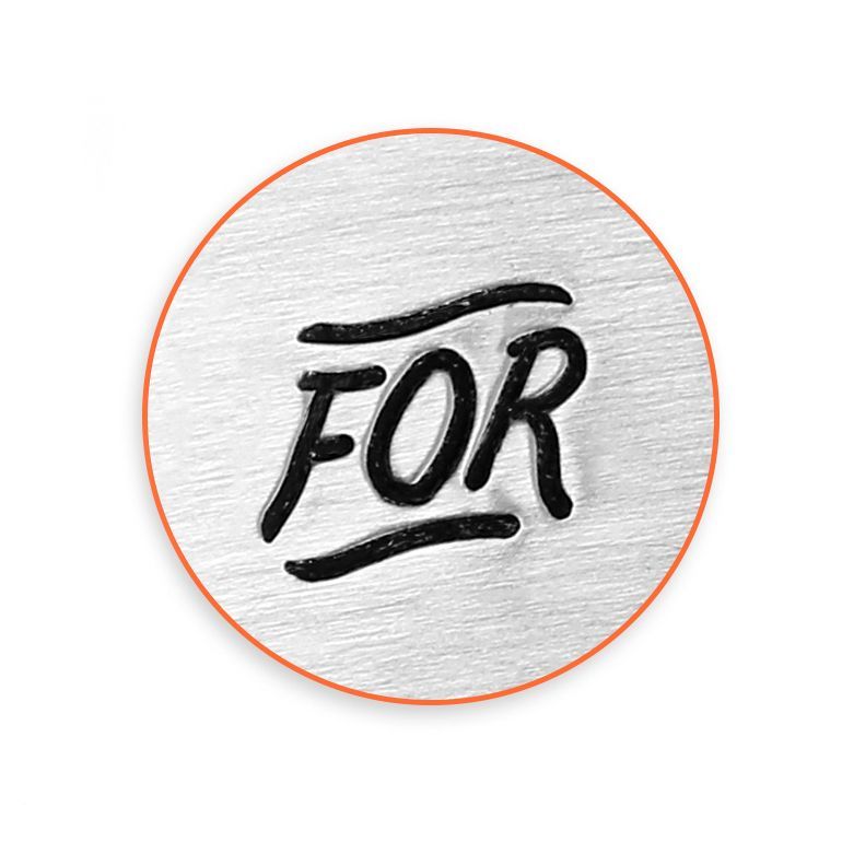 ImpressArt - Design Metal Stamp Pack - Design - Fancy "For" - 6mm