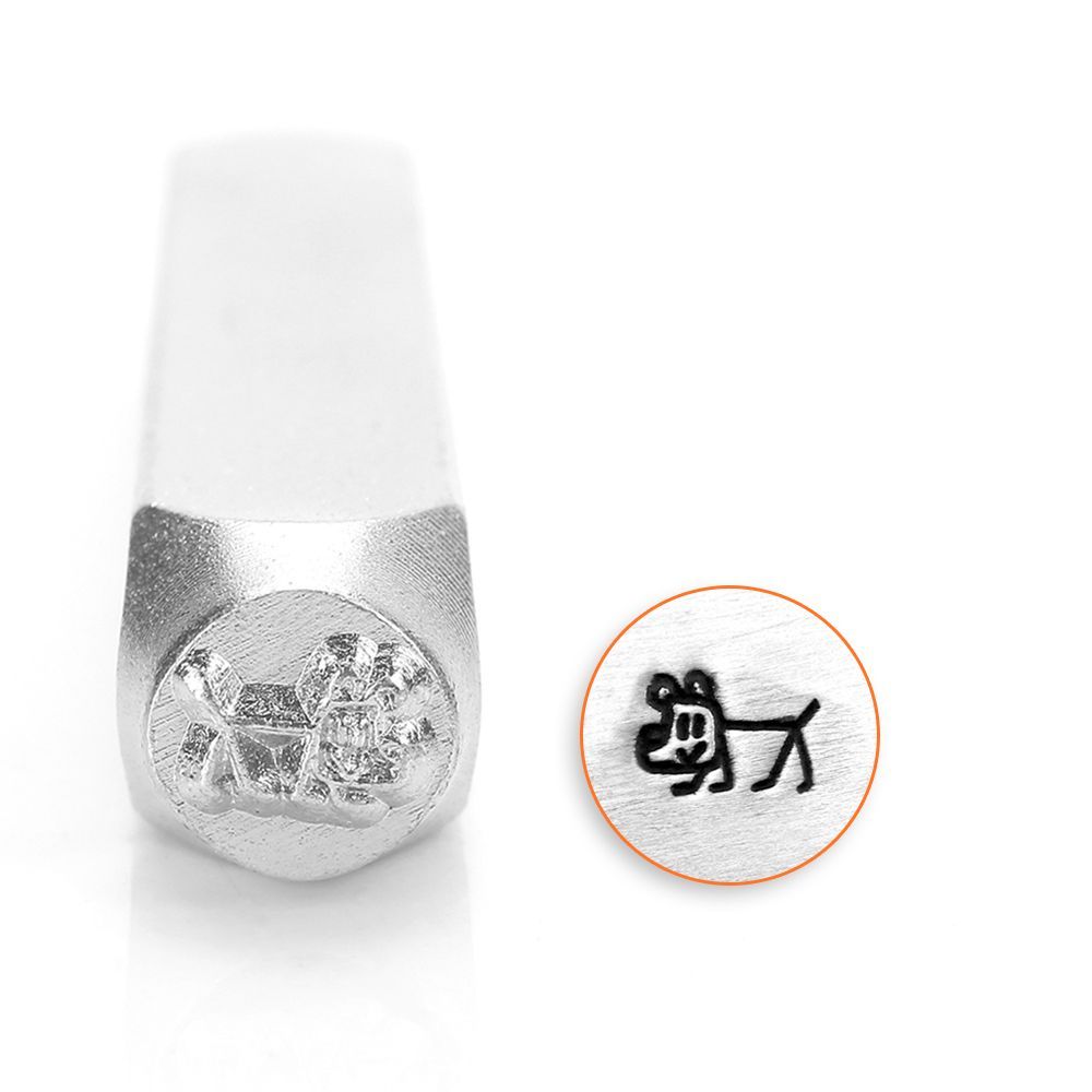 ImpressArt - Design Stamp - Dog Stick Figure - 6mm