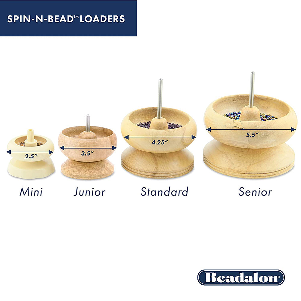 Spin-N-Bead, Size #14,.6 cm / 5.75 in, height x 10.85 cm / 4.25 in, width, 1 Curved Big Eye Needle