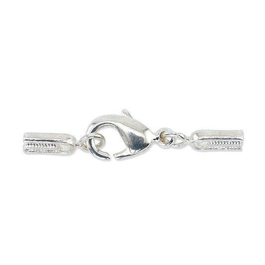 EZ-Crimp Lobster, Silver Plated, 3 sets