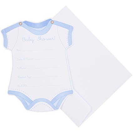 Wilton - Baby Shower Invitation Kit - Boy Onesie