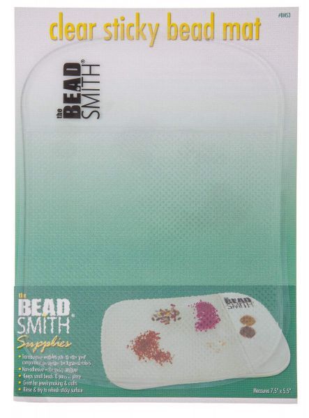 Beadsmith - Sticky Bead Mat - Clear - 7.5" x 5.5"