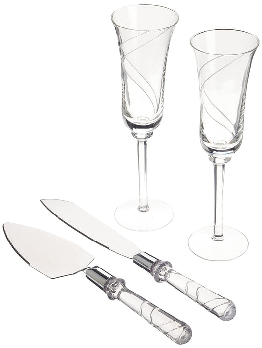 Wilton - Swirl Toasting Ensemble Wedding Collection Set