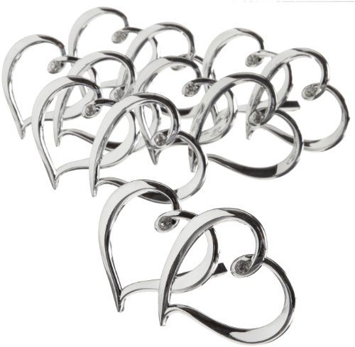 Wilton - Cake Decor - Heart Picks - Silver