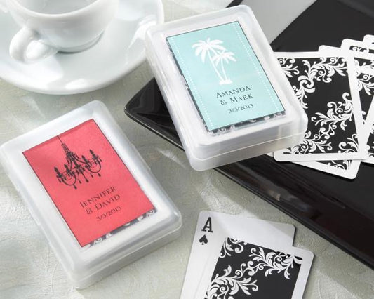 Kate Aspen - Perfectly Suited Playing Cards In Personalized Travel Case