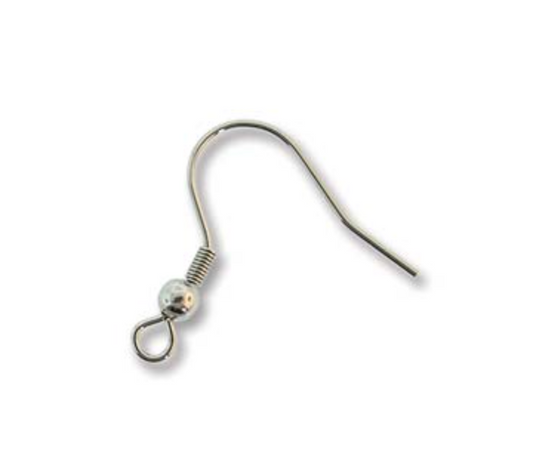 Beadsmith - STAINLESS STEEL - EARWIRE 20MM BG/72