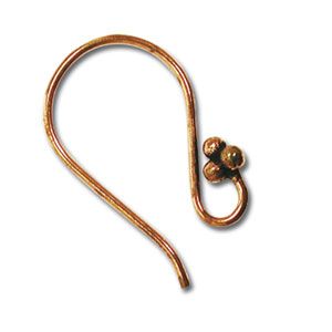 Beadsmith - Hook Ear Wire - 24mm Copper