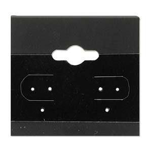 Beadsmith - Earring Cards - Black 1.5" x 1.5" - 100 Pieces