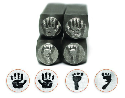 ImpressArt - Signature Metal Stamp Pack - Design Hand and Foot Prints - 9.5mm