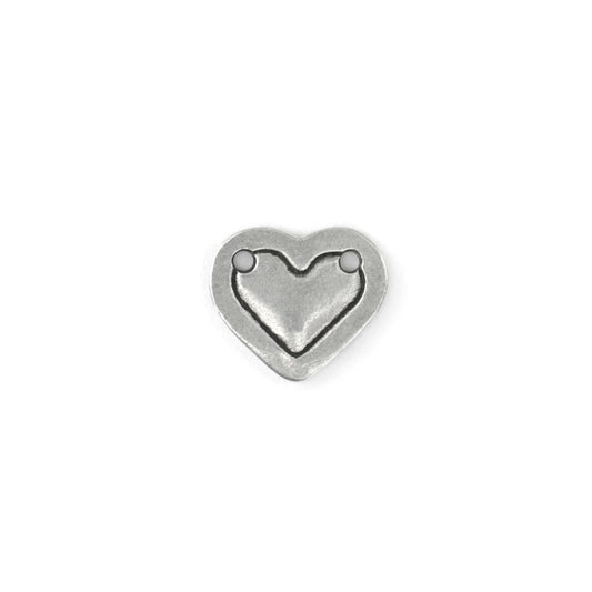 Pewter Stamping Blank, Heart Border (Small)