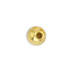 Memory Wire End Caps, 3 mm / .12 in, Round, Gold Color, 10 pc