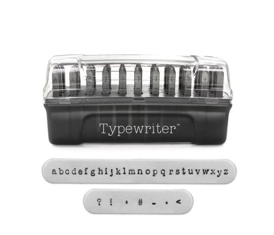 ImpressArt - Signature Metal Stamps - Letters Typewriter - Lowercase 3mm