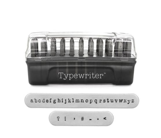 ImpressArt - Signature Metal Stamps - Letters Typewriter - Lowercase 3mm