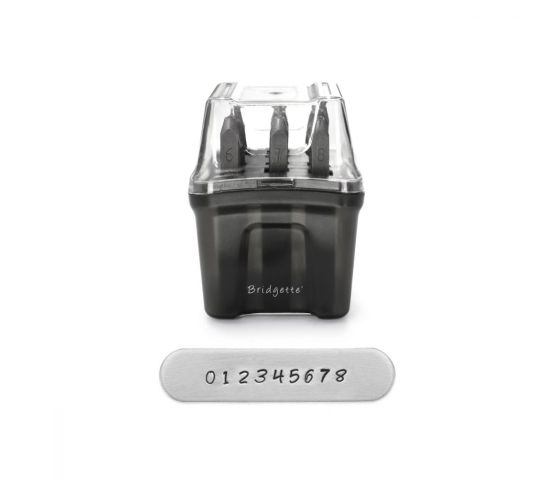 ImpressArt - Letter Metal Stamps - Bridgette Signature Numbers (3mm ...