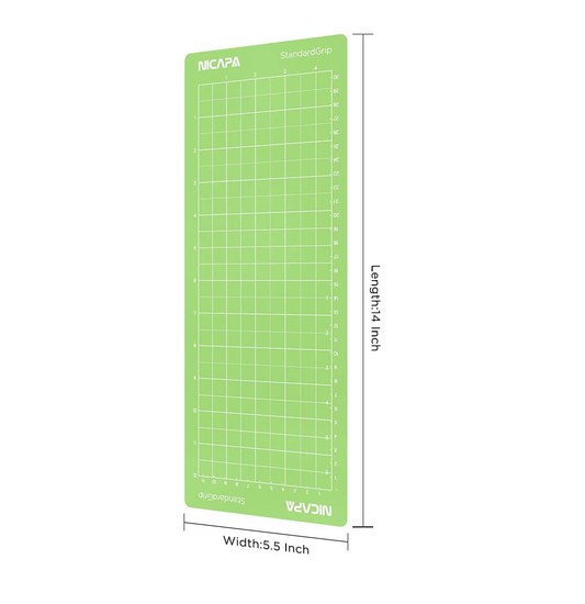 Nicapa - Cutting Mat for Cricut Joy - Standard Grip (4.5" x 12")