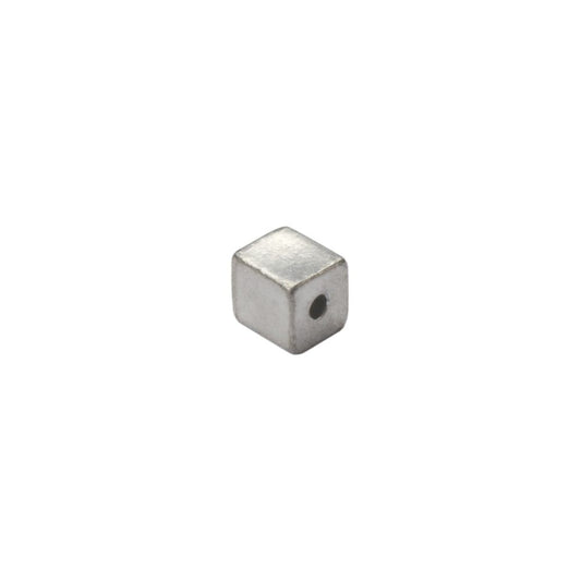 Pewter Stamping Blank, Cube, Small, 3/8".  3pk