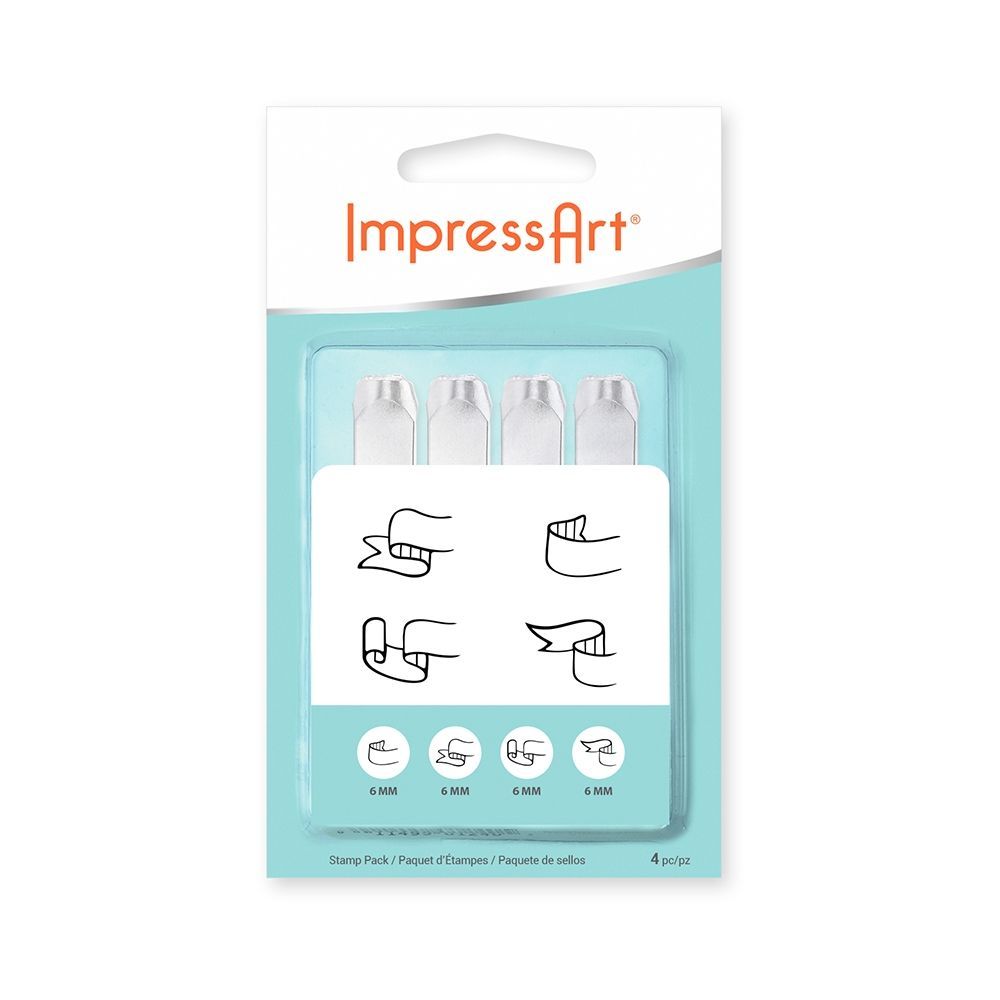 ImpressArt - Metal Stamp Pack - Design - Banner Ends