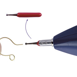 Wire Rounder Burr Attachment, use with Battery Operated Bead Reamer. Use with 16,18, and smaller gauge wires